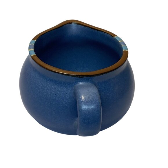 Vintage Dansk Intl Mesa Sky Blue Stoneware Creamer Cream Pitcher Portugal Handle - Picture 2 of 8